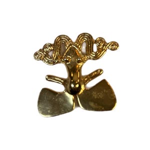 Chiriqui Frog Brooch Pin Pendant | Alva Studios The Met Museum Replicas Reproduction | Gold Vermeil | Unique Jewelry Statement | Costa Rica