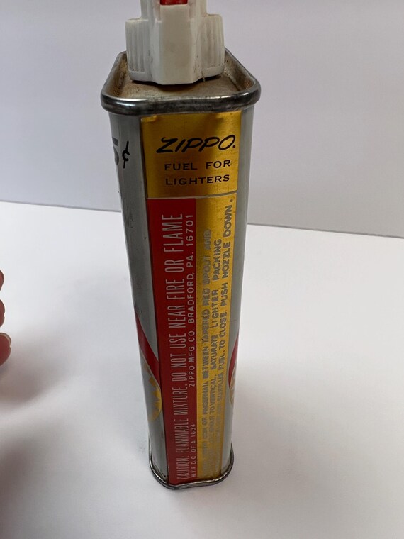 希少品ビンテージzippo 1957-63 lighter fluid オイル缶 ◈ ビンテージzippo 1957-63 lighter fluid オイル缶
