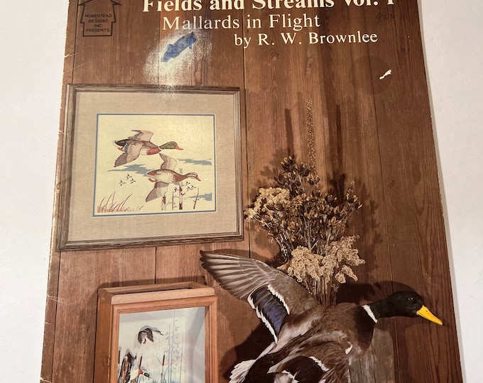 Homestead Designs Fields & Streams Vol 1 Mallards in Flight Cross Stitch Pattern