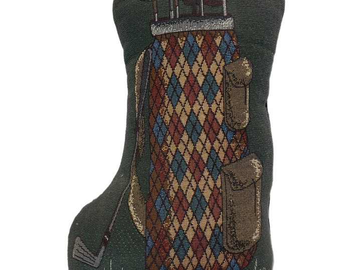 Vintage Golf Tapestry Decorative Door Stop | Grandpa Core | Country Club