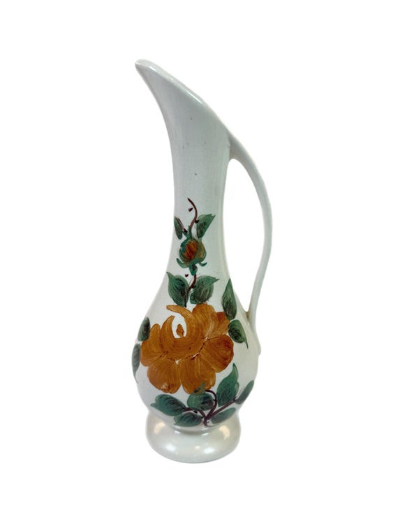 【kwdps981 】Granby Workshop 花瓶 vase Hand Painted Pitcher Vase | Cash Family Art Southern Pottery Erwin