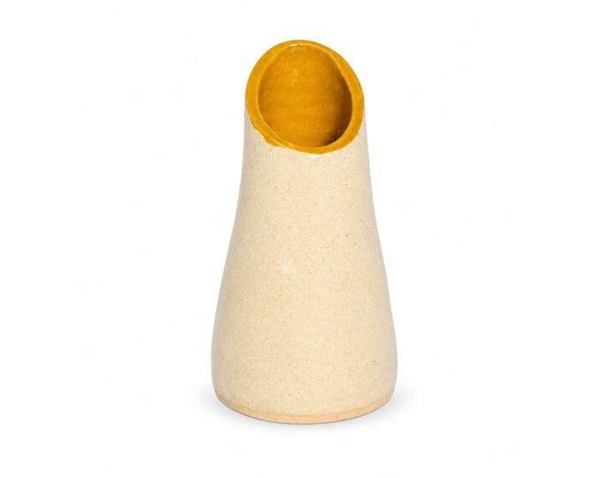 Pottery Vase Paw Paw Potter NC Made Mid Century Mod Collectible Vintage Handmade Mini Home Decor