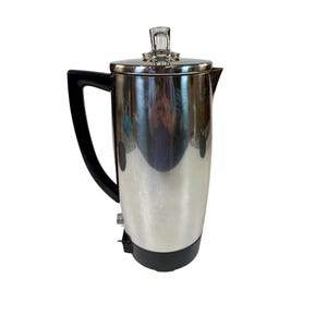 Electric Coffee Percolator Pot | Westinghouse 1960s Vintage Immerse-A-Matic | Model P-19 12 Cup Immersable | Hostess Party Kitchen Tools
