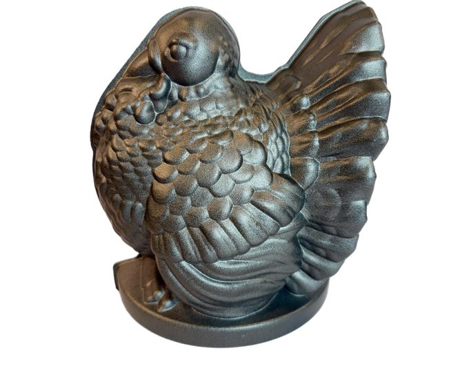 NordicWare Cast Aluminum Mold | Thanksgiving Fall Turkey Cake Dessert Stuffing | Kitchen Decor | Cooking ware | Decor Decorating | Bundt Pan