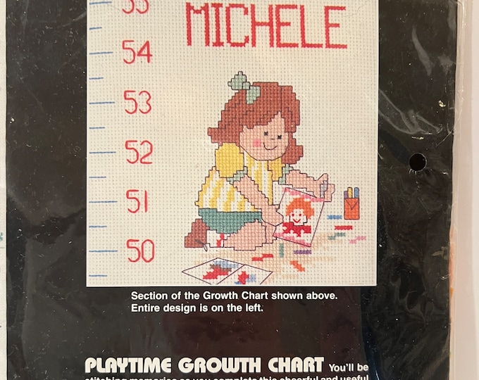 Dimensions~ Playtime Growth Chart~ Counted Cross Stitch Kit #3682