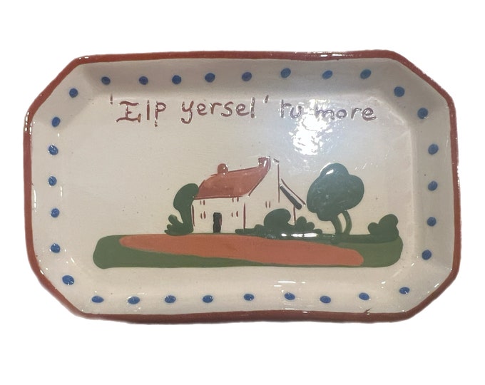 Mottoware | Motto ware | Dartmouth | Dish Desk Vanity | Help Yourself to more | Elp Yersel ru more