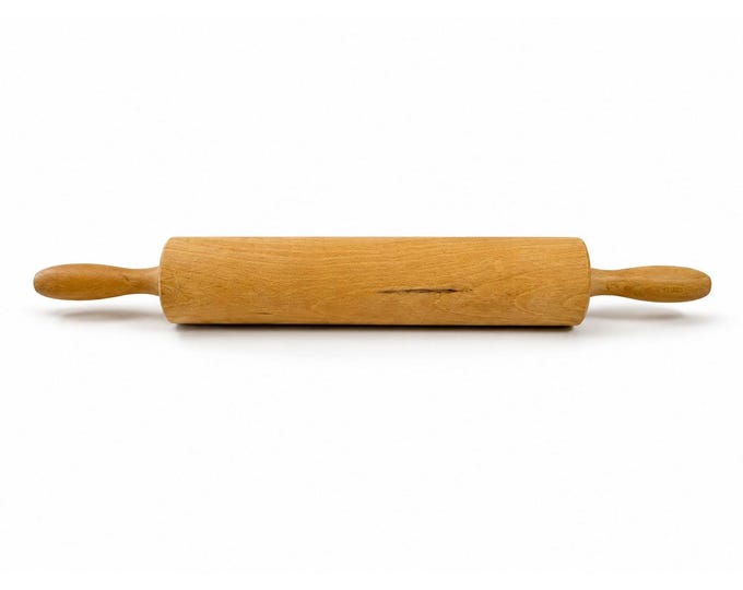 Wooden Hand Turned Rolling Pin Vintage Kitchen Decor Utensils Farmhouse Cottage Granny Core Removeable Pins Baking Cooking Tools