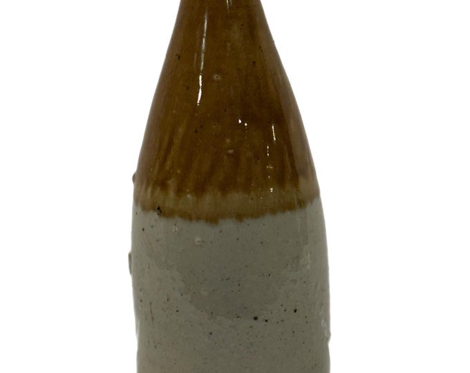 Antique 1880s Grosvenor Stoneware Ginger Beer Bottle Glasgow Scotland #13 | Ceramic Pottery | Cottage Core Farmhouse Granny Core Primitive
