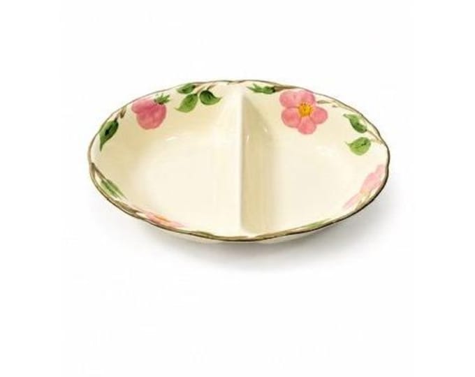 Divided Vegtable Bowl Franciscan Desert Rose Made In England Replacement China Vintage Classic Earthenware Traditional Serving Pieces