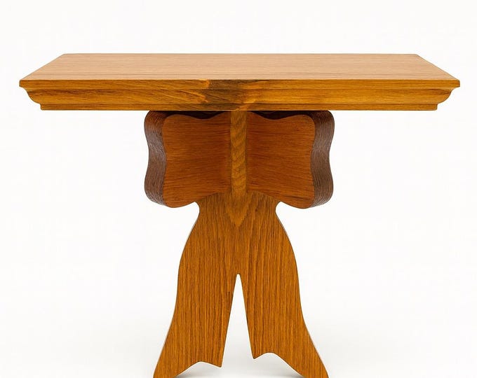 Wooden Wall Shelf Floating Bow Handmade Hand Carved Vintage Cottage Granny Core Home Decor Decorative Accents Nursery Bathroom Bedroom