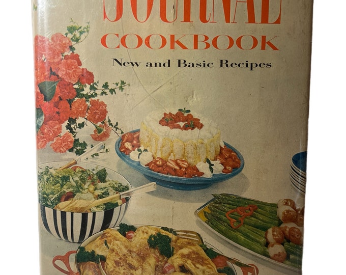 Vintage Cookbook Recipes | Ladies Home Journal 1960s First Edition Hardcover dust jacket | Old Classic Collectible Cooking Gifts for Cooks