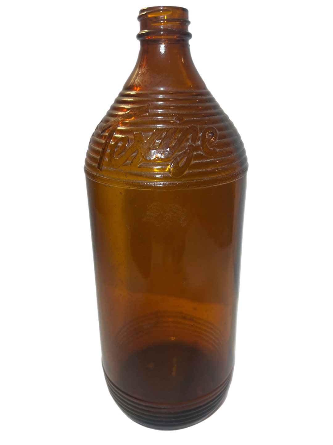 アンティーク | ヴィンテージ | ガラス | Texize アンバー 10 インチ