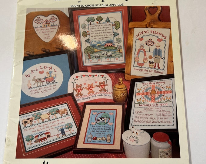 Jeremiah Junction Milk and HoneyLand Country Hospitality Book 4 Counted Cross stich Leaflet Patterns