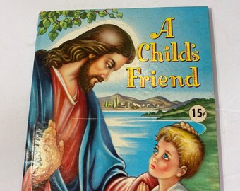 Vintage 1953 A Child's Friend Whitman Tell-A-Tale Robbie Trent - Libro illustrato cristiano