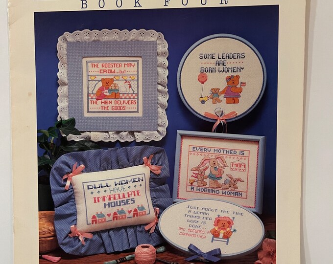 Dimensions Book 4 Witty Women Linda Gillum for Counted Cross Stitch