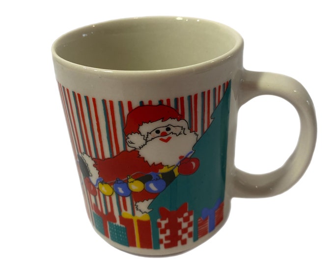 Vintage | Retro | Christmas | Santa | 80s | Coffee Tea Mug Cup