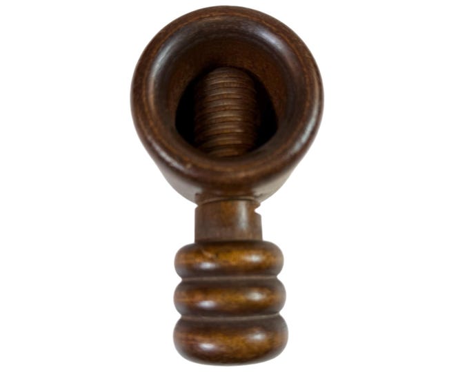 Wood Nutcracker | Wooden Hand Turned Screw 2 Piece | Handmade Vintage | Kitchen Tools Unique Gifts Sentimental | Farmhouse Country Primitive