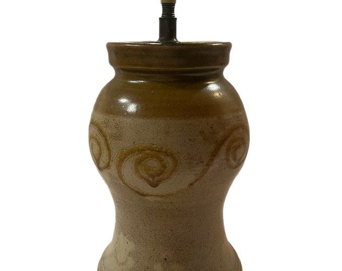 Vintage | Kovack CSK Clay NC Handmade Pottery Lamp  | Brown | Studio Pottery