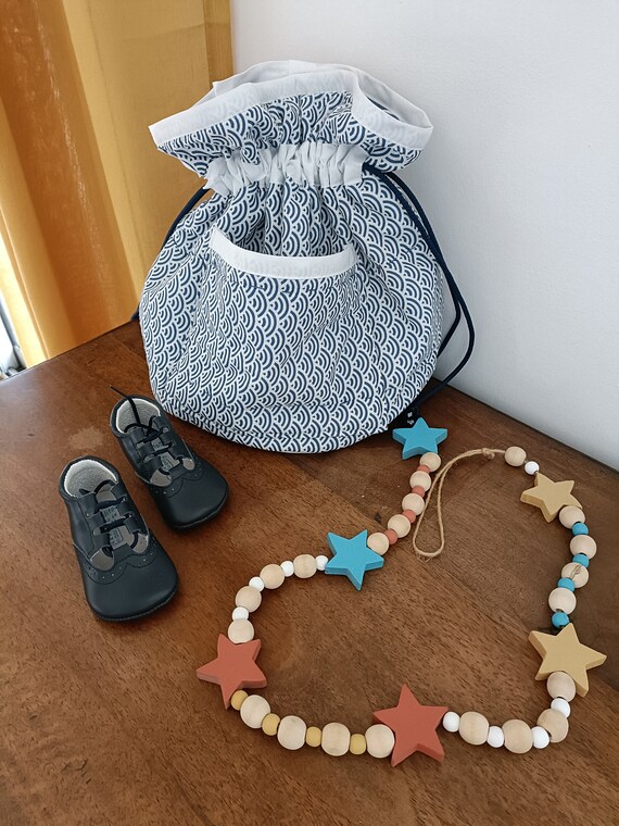 Personalized Baby Bucket Bag in Upcycled Fabric Etsy Ireland