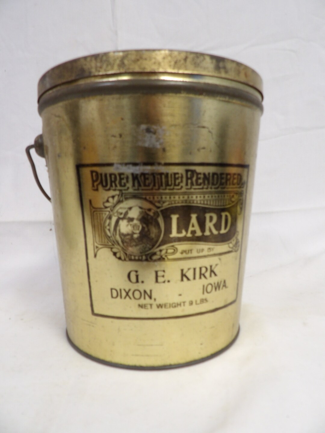 Pure Kettle Rendered Lard Tin Etsy