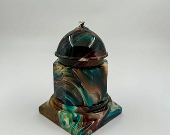 Pressed Amber Ink Bottle: Colorful Tight-Capped Design