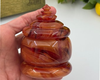 Handmade Amber Ink Pot – Resin Calligraphy Inkwell, Dip Pen Ink Jar, Artistic Desk Decor”