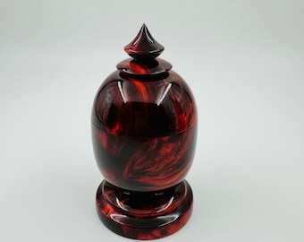 Vintage-Inspired Amber Ink Bottle, Color-Changing Red to Black, Artisan Writing Accessory, Unique Gift for Calligraphers