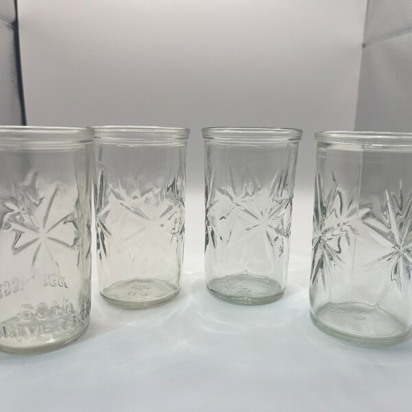 Vintage Starburst Glasses set of 4