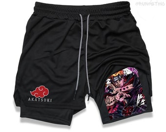 Anime Shorts, Mens Gym Workout Activewear Clothes, Anime Manga Gym Training Shorts