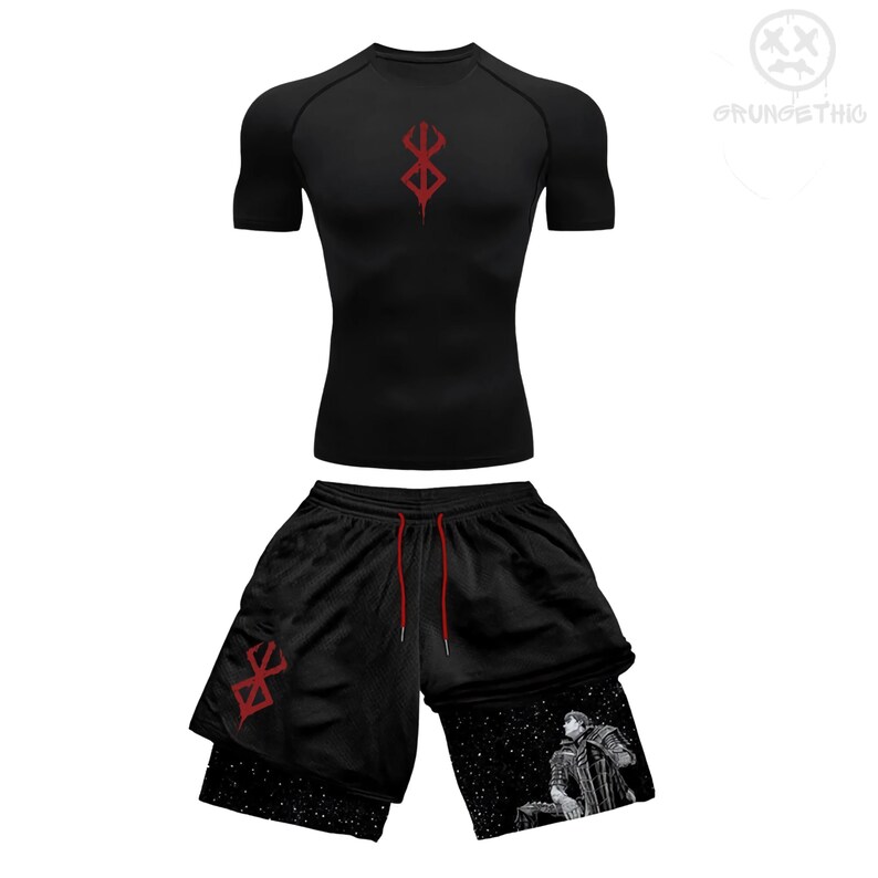 Anime Shorts, Mens Gym Workout Activewear Clothes, Anime Manga Gym