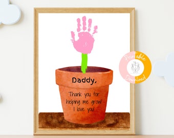 Wydrukuj odcisk dłoni dla dzieci na Dzień Ojca