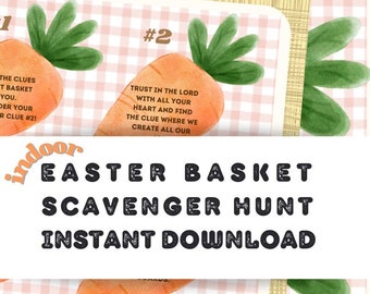 Polowanie na śmieci w koszyku wielkanocnym Christ-Center z motywem marchewki