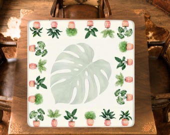 Plant Lady Mahjong Table Mat, Custom Game Night Accessory,  Mahjongg Mat with Storage Bag, Custom Tile Game Gift for Players or Hosts