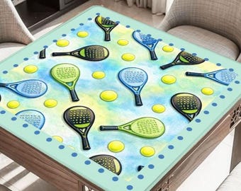 Padel Custom Mahjong Table Mat, Custom Game Night Accessory,  Mahjongg Mat with Storage Bag, Custom Tile Game Gift for Players