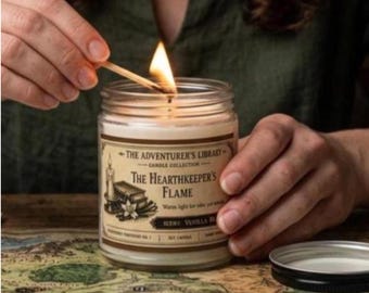 Fantasy RPG Candle, Tabletop Gamer Gift, Game Night Decor, Role Playing Candle, Dungeon Style Gamer Gift