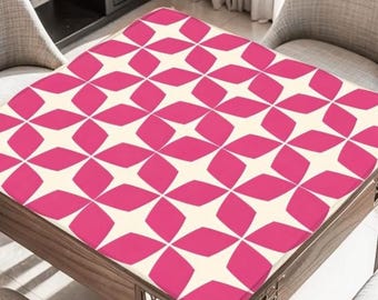 Mid Century Hot Pink Mahjong Table Mat, Custom Game Night Accessory,  Mahjongg Mat with Storage Bag, Custom Tile Game Gift for Players