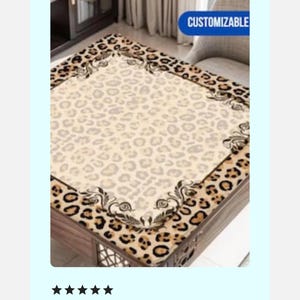 Leopard Print Mahjong Table Mat, Custom Game Night Accessory, Mahjongg Mat with Storage Bag, Custom Tile Game Gift for Players or Hosts imagem 8