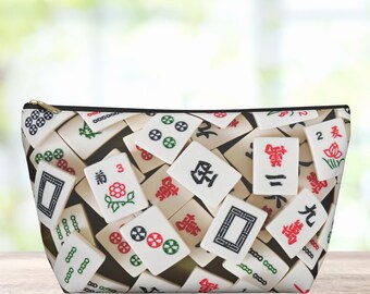 Mahjongg Money Pouch Personalized, Tile and Dice Game Pouches, Game Player Gift