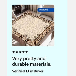Leopard Print Mahjong Table Mat, Custom Game Night Accessory, Mahjongg Mat with Storage Bag, Custom Tile Game Gift for Players or Hosts imagem 11