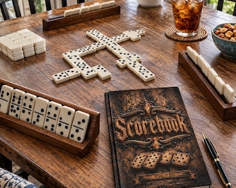 Personalized Dominoes Scorebook, Domino Record Keeping Journal, Gift for Grandpa Dad Mom Domino Player, Who Taught You to Play