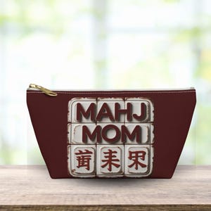 Mah Jongg Accessory Pouch, National Card & Money Holder, Game Day Essentials Bag or Travel Pouch, mahjong Group or Teacher Gift idea