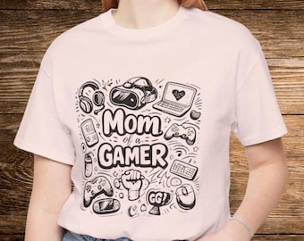 Mom of a Gamer Tshirt, Gamers Mother or Father  Gift, RPG Family Shirt