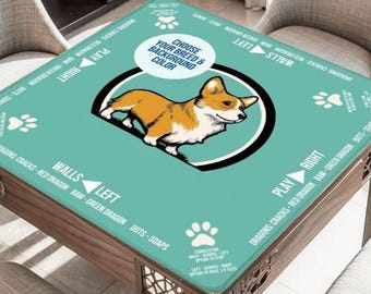 Choose Your Dog Breed Mahjong Table Mat, Custom Game Night Accessory,  Mahjongg Mat with Storage Bag, Custom Tile Game Gift for Players