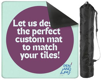 Customize a 31.5” Square Mahjong Mat to Match Your Tile Set, Customizable  Mah Jongg Mat with Bag, Gift for Mahjong Players Hosts
