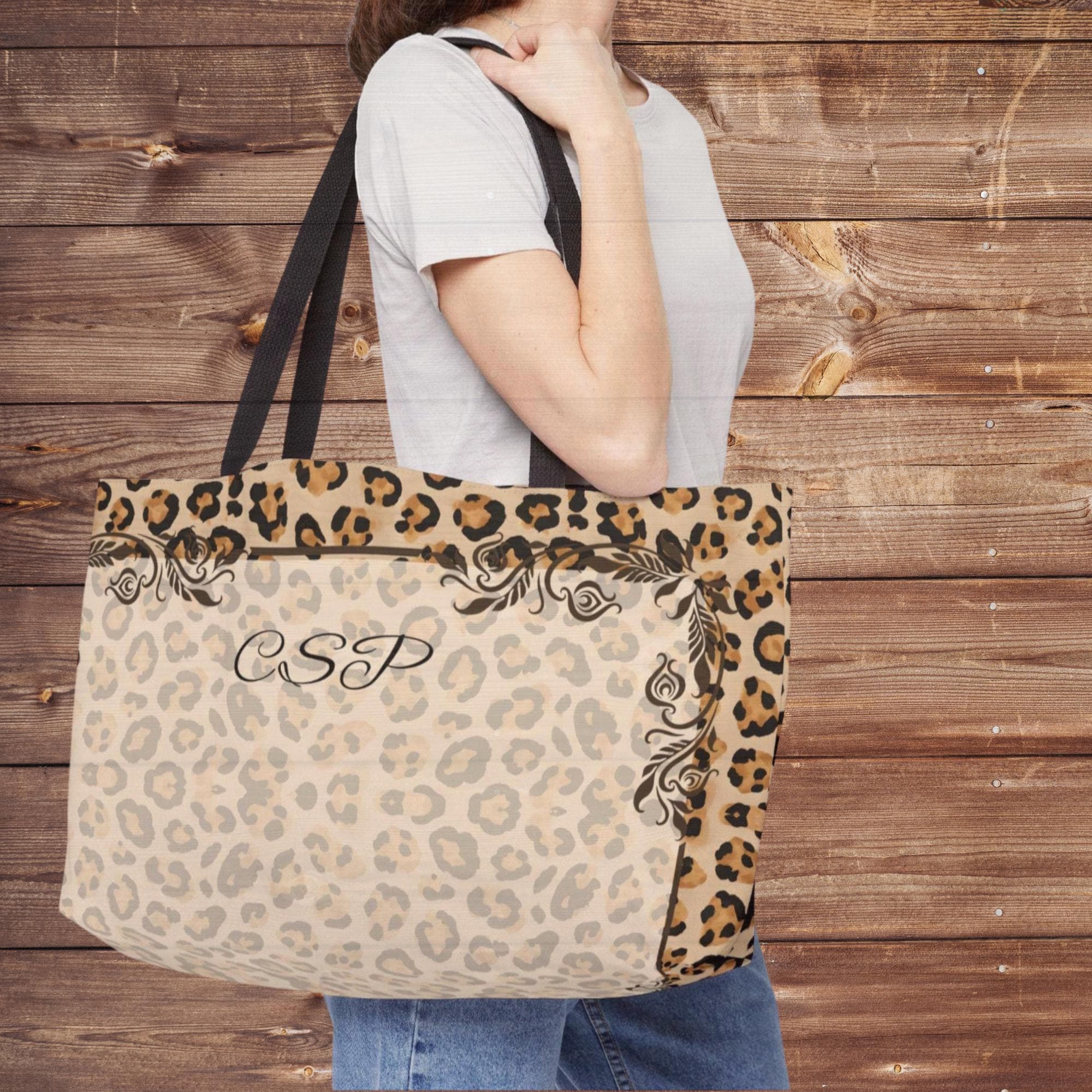 Leopard Print Mahjong Carry Bag, Mah Jongg Tote for Tiles Racks