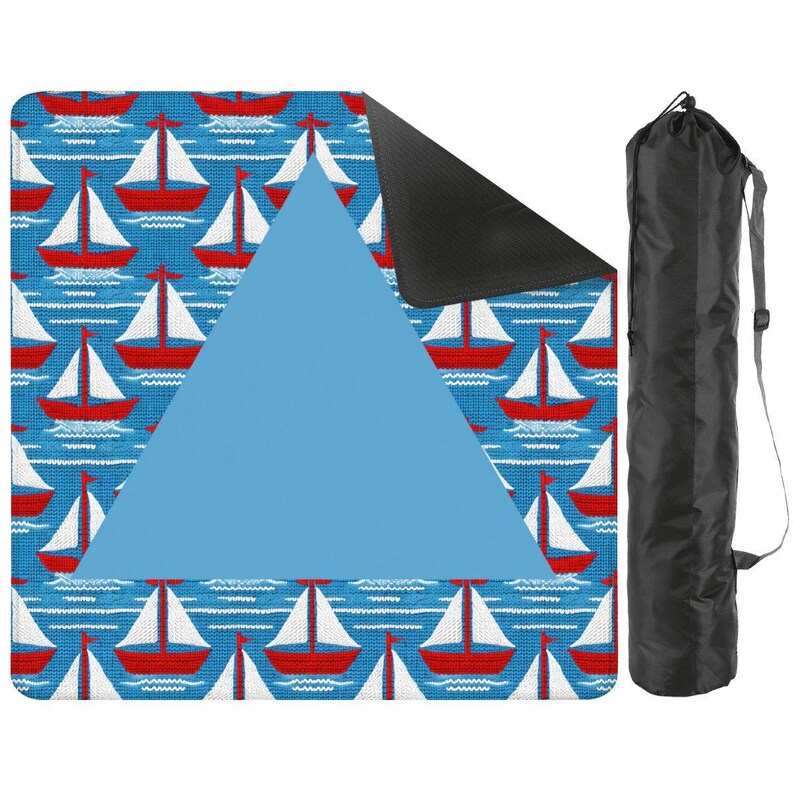 Nautical Life Mahjong Table Mat, Custom Game Night Accessory, Mahjongg Mat with Storage Bag, Custom Tile Game Gift for Players or Hosts image 3