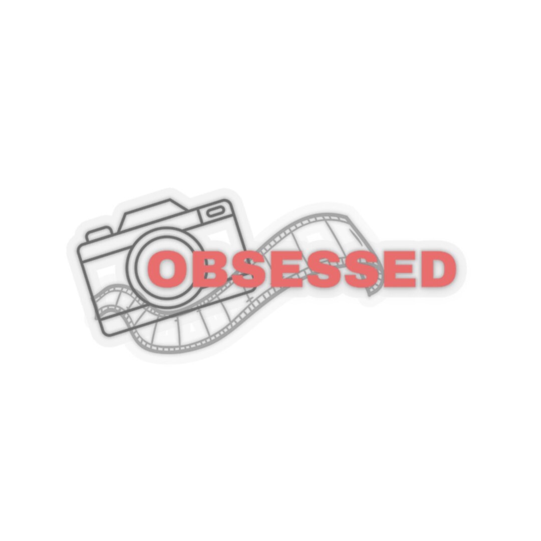 Camera Obsessed Stickers, Waterproof Stickers, Photography Sticker ...