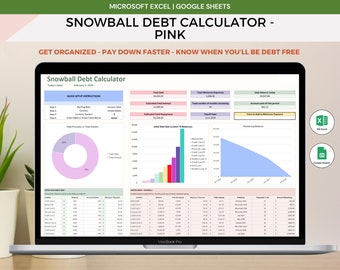 Schneeball Rentenrechner, Rentenabbau, Haushaltsplaner, Google Sheets, Microsoft Excel, leistungsstark und einfach zu bedienen, kostenloses finanzielles eBook