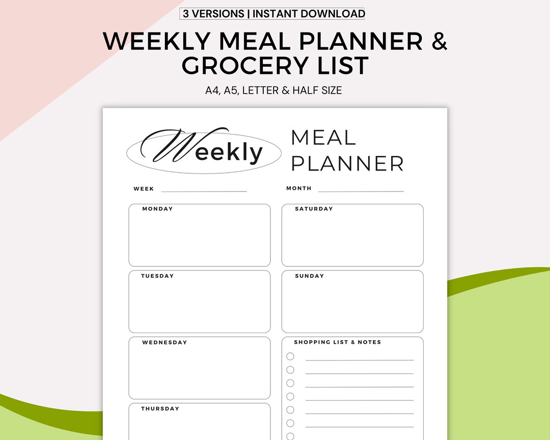 simple-weekly-meal-planner-printable-organize-free-ebook-weekly