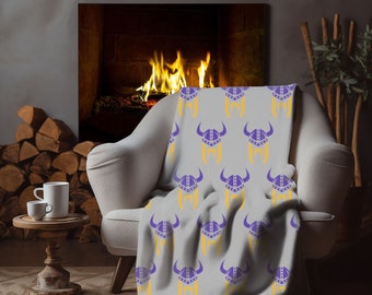 Minnesota Vikings Fleece Baby Blanket Vikings Soft Baby Blanket Football Baby Blanket Vikings Fleece Toddler Blanket Etsy